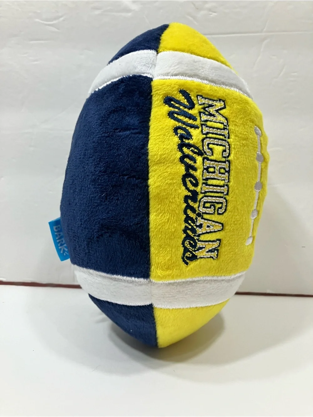 BARK Michigan Wolverines Fetchin' Football Dog Toy